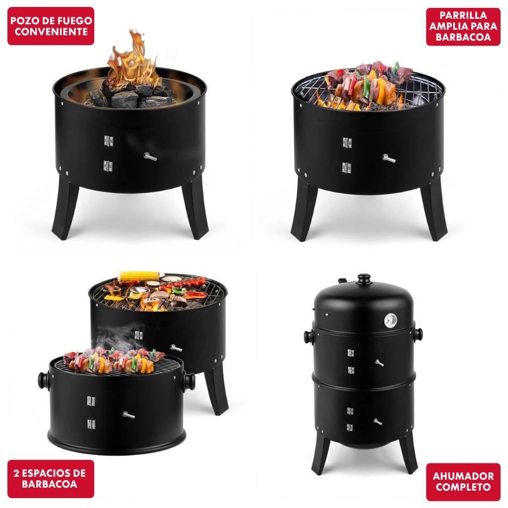 BajaBrasas™ Outdoor Asador 3-en-1